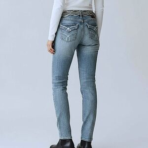 NEW - Almost Famous Embellished Skinny Jeans w/ Belt VARIOUS PLUS SIZES 14 - 24
